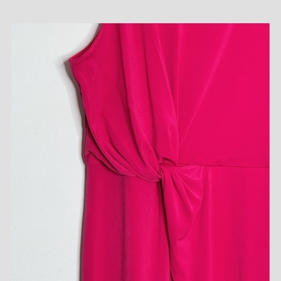 NWT Rachel Roy Dress Plus Curvy Collection Faux Wrap Draped Front Sleeveless 1X - Picture 10 of 15